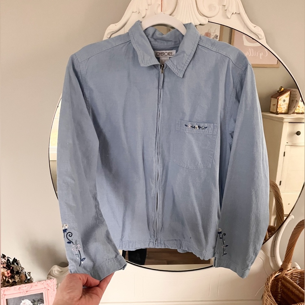 Vintage Cherokee denim zip up